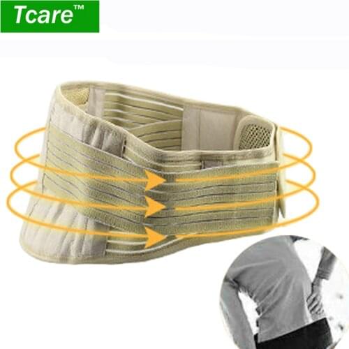 Tcare 1Pcs New Tourmaline Adjustable Self-heating Lower Pain Relief Magnetic Therapy Waist Support Belt Brace Lumbar Health Care