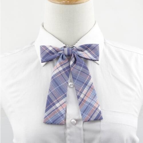 Striped Ladies Bowtie Classic Shirts Bow Tie For Women Wedding Bowknot Plaid Ribbon Students Butterfly Girls Suits Bowties