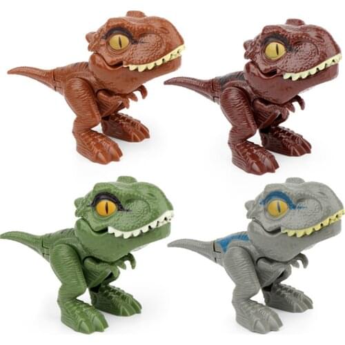 1 Pc Finger Dinosaur Toy Creative Tricky Tyrannosaurus Velociraptor Model Building Blocks Toys For Children Boys Dinosaurs Gifts