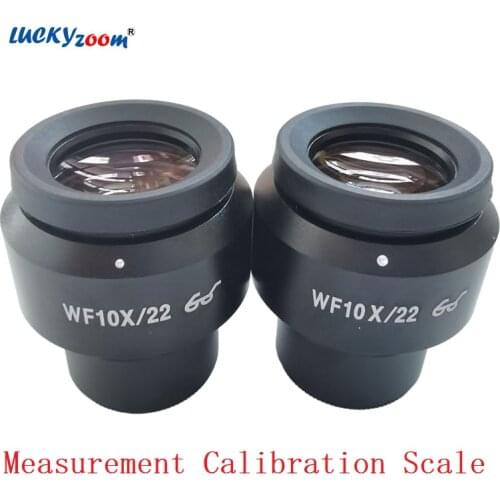 2pcs Adjustable 10X Microscope Eyepiece Scale Widefield Reticle Ocular For Trinocular Stereo Microscopio Measurement Calibration