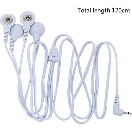 4 Head Buckle Line 1 Shock Conversion Line Electric Shock Wire Sex Toys Therapy Massage Accessories Electric Stimulation
