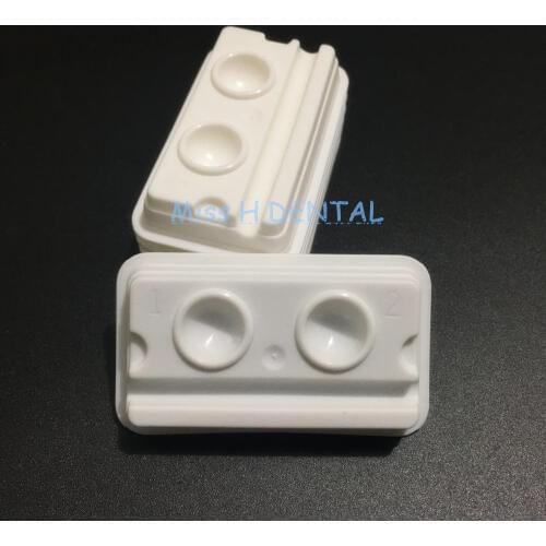 50Pcs/Bag disposable dental mixing well 2slots mixing well