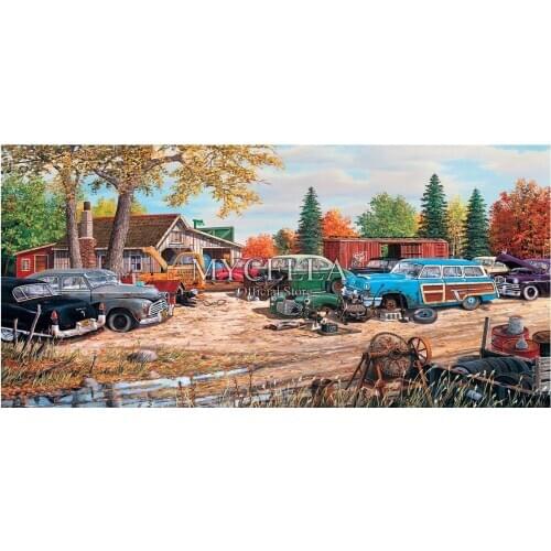 Cars & Trucks 5D DIY Diamond Painting Diamond Embroidery Cross Stitch Mosaic Full Rhinestone landscape Home Decor Christmas Gift