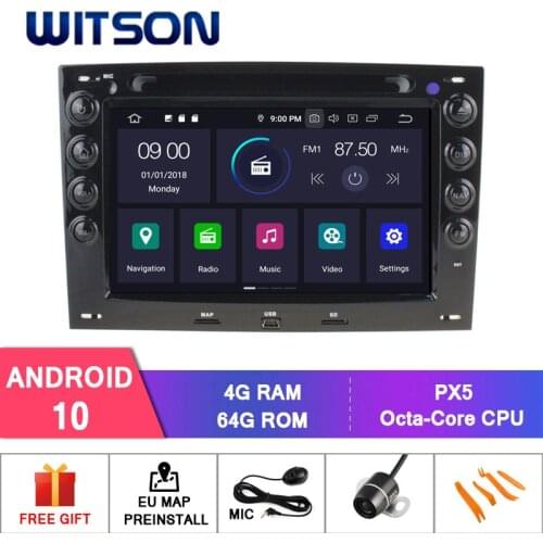 WITSON Android 10.0 IPS HD Screen For RENAULT MEGANE 2003-2008 Multimedia Player Car 4GB RAM+64GB Auto Radio GPS Navigation DVD