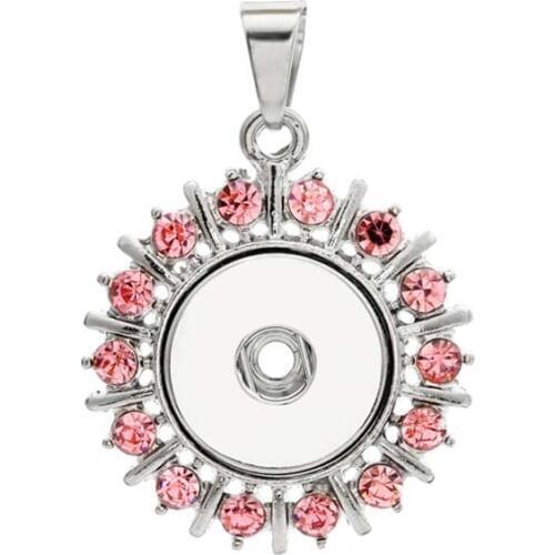 Sun Flower 173 Retro Vintage Sweater Chain Ginger Snap Button Jewelry Pendant Necklace Charm jewelry For Women Fit 18mm Button