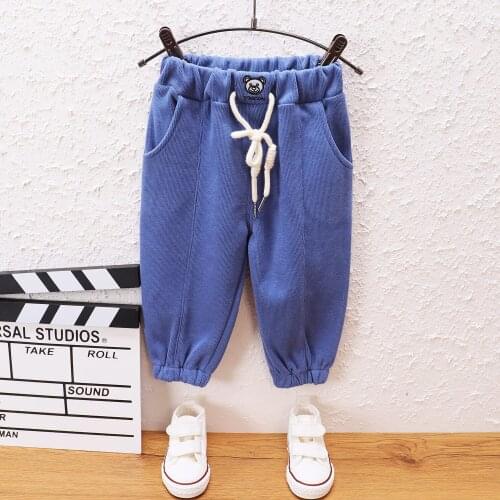 Boys Casual Panrs Spring Autumn Children Fashion Cotton Long Trousers For Baby Clothes 1 To 5 Years Toddler Sports Outfits 2021