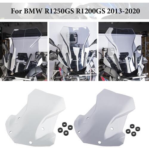 For BMW R1200GS Adventure LC R1250GS ADV 2013 2014 2015 2016 2017 2018 2019 2020 R 1200 GS Windscreen Windshield Protector Smoke