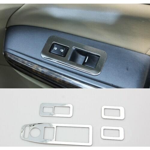 FOR Honda Accord 8th 2008-2012 ABS chrome Window lift panel switch cover trim 4pcs