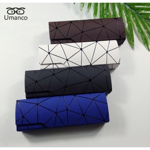 New Fashion Magnetic Matte Glasses Box for Women Men Myopia Reading Glasses Case White Black Blue Business Eyeglasses Charms