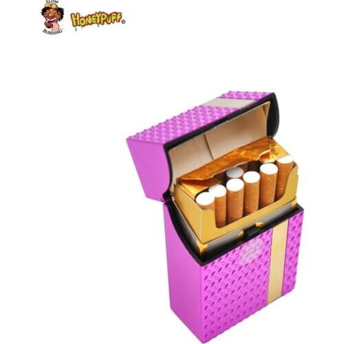 HONEYPUFF Plastic Cigarette Case Cover For Regular Cigarettes Storage Case Holder Fashion High Quality Tobacco Box