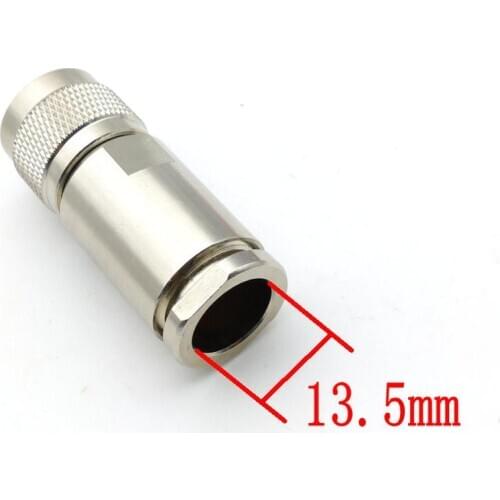 1pcs N male crimp RF connector N male clamp RG9 RG10 RG215 RG225 9D-FB coaxial cable