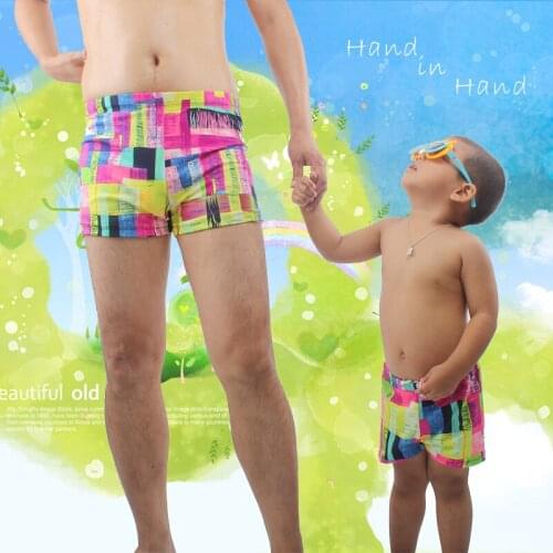 Hot Sales Daddy and Son Swimsuit Family Clothing Set Swim Trunk Parent Child Swimwear Bathing Suits Dropshipping