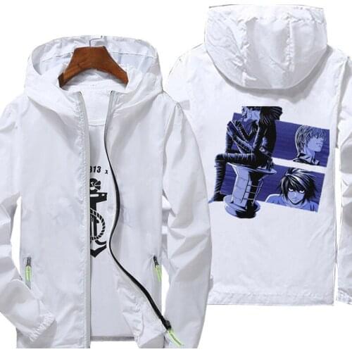 Mens Fashion Jackets and Coats New Mens Spring summer JackeDeath Note ​Clothes Casual Streetwear