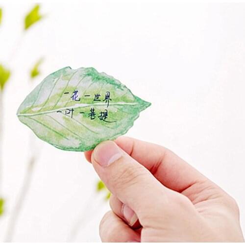 Sticky Note Memo Pad Planner Office School Stationery Maple Ginkgo/Leaf Print Stationery Memo Pad easy paste on the wall table