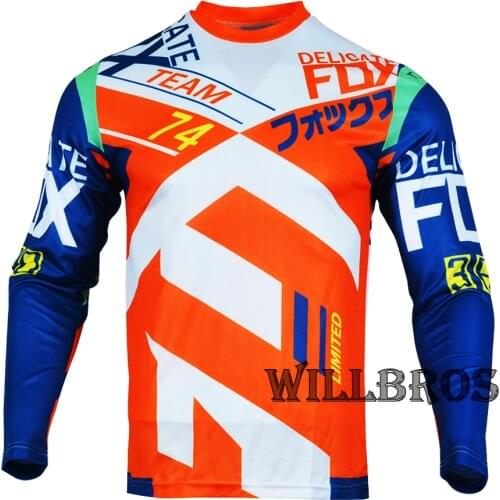 Hot Selling Delicate Fox 360 Divizion Jersey Summer Long Sleeve Mountain Bicycle Offroad Racing Motocross Mens T-shirt