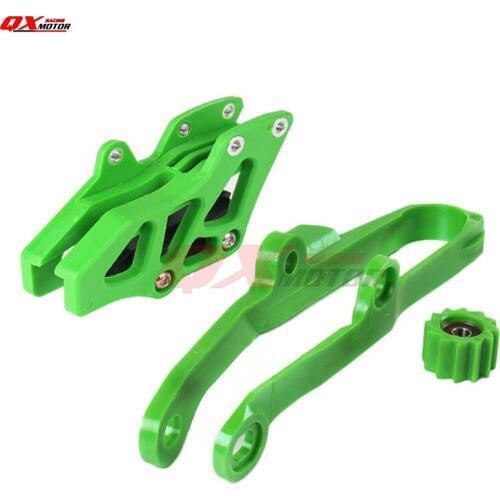 Motorcycle Chain Guard Guide Swingarm Chain Slider Pulley Wheel Guide Kit For KAWASAKI KXF250 KXF450 KX250F KX450F 2009 -2016