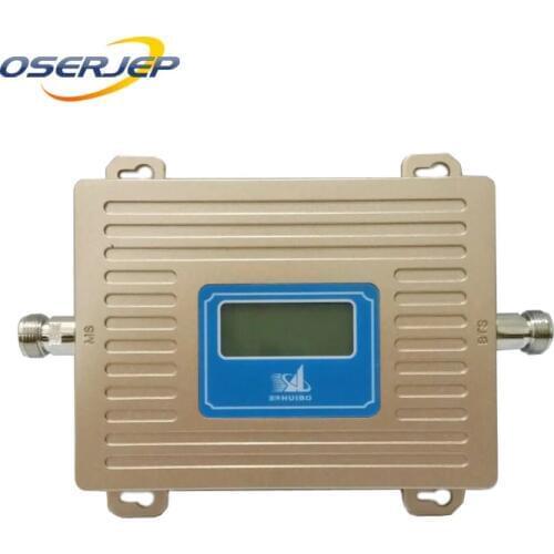 New 3g repeater 2100MHz booster WCDMA 70Db gain cell phone repeater mobile phone signal booster amplifier with lcd display
