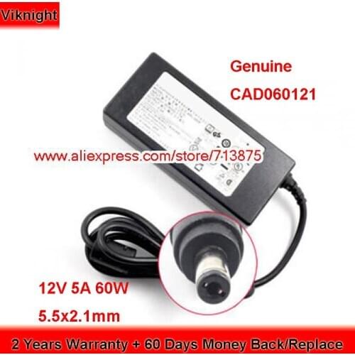 Genuine CAD060121 PAA060F 12V 5A 60W KPL-060F Laptop Charger for ACER ED322Q ED273UR WQHD ED273A Power Supply