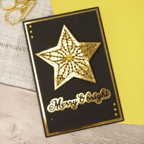 Panalisacraft Christmas big Star Metal Cutting Dies Stencils for DIY Scrapbooking/album Decorative Embossing DIY Paper Cards