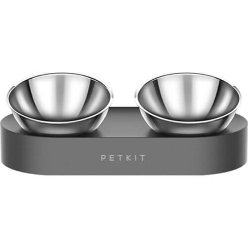 PETKIT Adjustable Cat Bowl Double Bowl Stainless Steel Cat Bowl Dog Feeding Bowl Dog Feeder Cat Feeder General for Cats and Dogs
