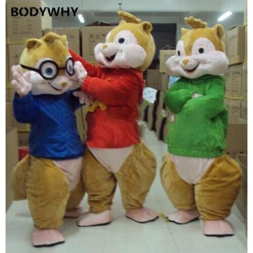 Plush Fursuit Chipmunk Cartoon Suit Mascot Clothing Advertising Promotion Easter Birthday Role Playing Party Game Mask for Head