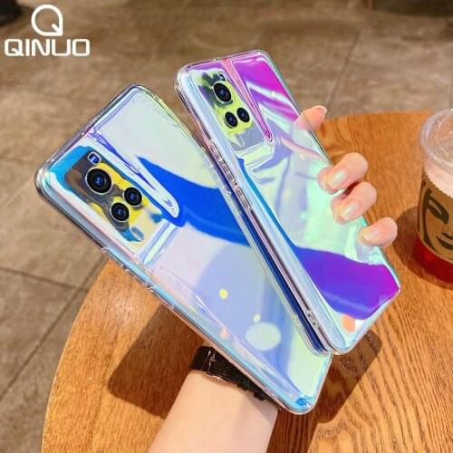 Laser Aurora Clear Case For Samsung Galaxy A52 A12 A32 4G A21S A72 A51 M31 S21 Ultra S20 FE S10 Plus Transparent Silicone Cover
