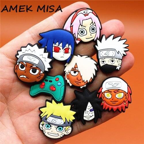 Dropshipping 1pcs Gamepad PVC Shoe Charms Japanese Cartoon Comics Shoe Accessories Decorations fit Croc Bracelet Kids Gifts U304