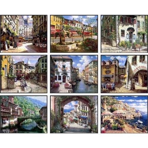 Counted Cross Stitch Kits Needlework Embroidery - 14 ct Aida DMC Color DIY Arts Handmade Home Decor - Mediterranean Style