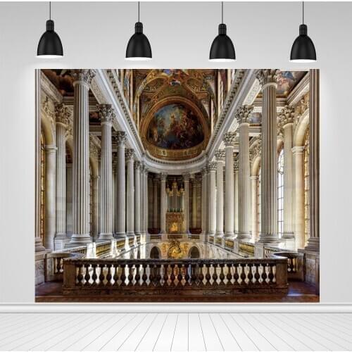 Scopiso Royal Castle Palace Mural Pillar Interior Baby Portrait Birthday Party Backdrop Photo Studio Photography Background