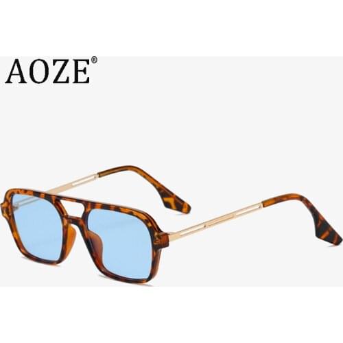 2021 Fashion retro metal mens square frame women sunglasses luxury woman brand design sunglasses Oculos De Sol