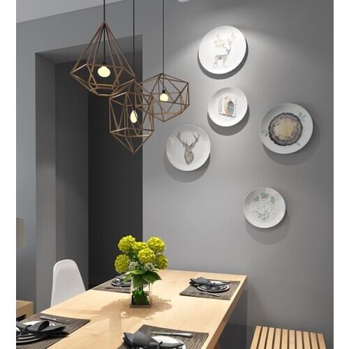 Modern Style Art Decoration Plate Minimalist Living Room Sofa Background Wall Porch Hanging Plate Restaurant Wall Decoration