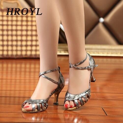 Women Professional Soft Sole Indoor Ballroom Tango Salsa Latin Dance Shoes High Heels 10cm 8cm Close Toe Salsa Shoes