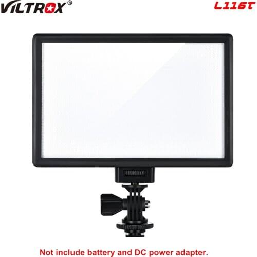 VILTROX L116T CRI95+ Super Slim Dimmable LED Light Panel,Bi-Color 3300K-5600K HD Display LED Video Light For Camera DV Camcorder
