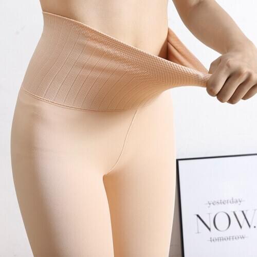 High Waist Tights Plus Velvet Thickening Winter Keep Warm Shape Slimming Seamless Tights Women Soft Pantyhose Underwear Women