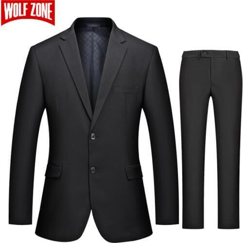 WOLF ZONE Mens Casual Suits