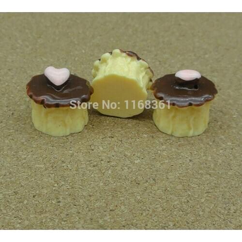 1pcs/lot resin yellow color love cake 14mm Cabochons Scrapbooking Hair Bow Center Card Frame Making Craft DIY B002-5
