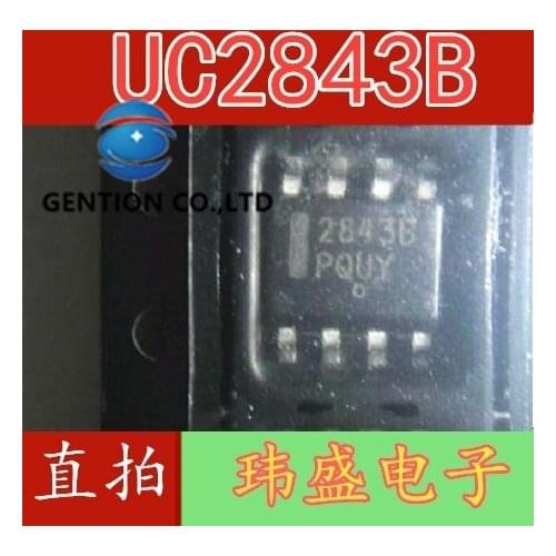 10PCS UC2843B 2843B UC2843BD1R2G SOP-8 in stock 100% new and original