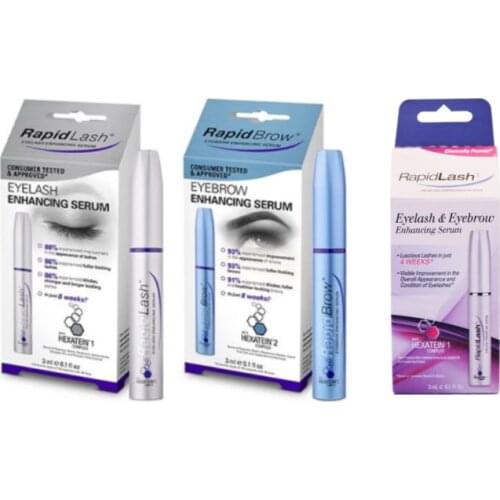 3ml RapidLash Eyelash Eyebrow Enhancer Growth Serum Hexatein Rapid Lash Enhancing Serum Conditioner Revitalash Extend Lash