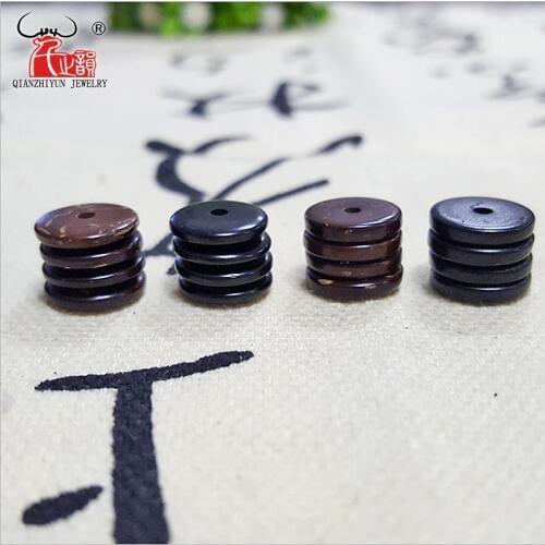 40PCS Natural Coconut Shell Spacer Beads,Handmade DIY Jewelry Accessorie, Round sheet.Beads For Jewelry Making,4x2mm 5x2mm 6x2mm