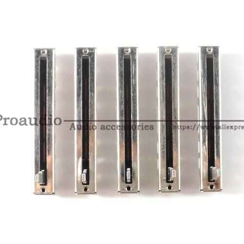 5pcs 60mm for Pioneer DJM 350 600 700 800 Push Fader Straight Slide Potentiometer DJ MIXER B10Kx2