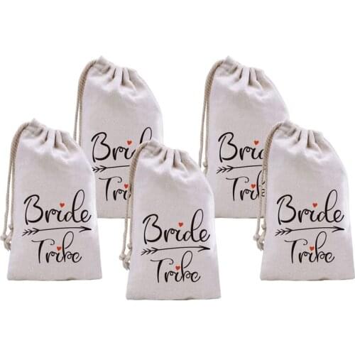 5pcs Bride Tribe hangover kit bags Bridesmaid Proposal Gift Bridal Shower wedding engagement Bachelorette hen Party supplies