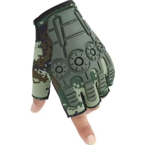 Army Military Tactical Workout Half Gloves Paintball Airsoft Shooting Combat Anti-Skid Bicycle Hard Knuckle Hunting Sport Gloves