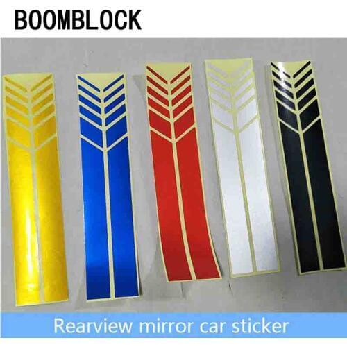 Car Styling Rearview Mirror Decoration Stickers for BMW E90 F30 F10 Audi A3 A6 C5 C6 Opel Insignia Alfa Romeo Ssangyong