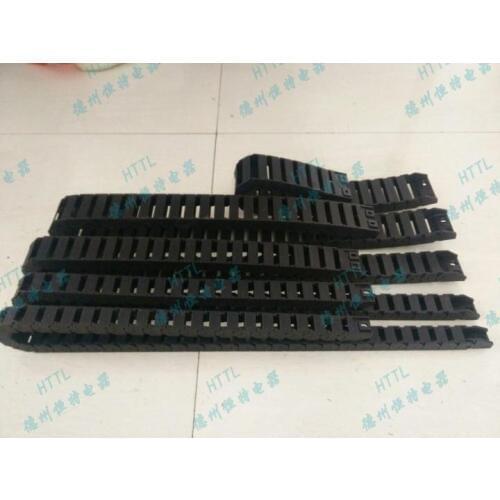 Transmission Chains 15*50mm 15*40mm 1M Non Snap-Open Side Plastic Towline Cable Drag Chain CO2 Laser Engraving Cutting Machine