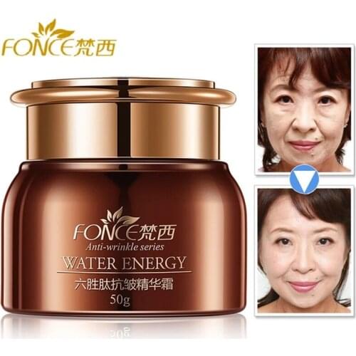 Fonce Korea Anti Aging Wrinkle Remover Face Cream Dry Skin Hydrating Facial Lifting Firming Day Night Cream Peptide Serum 50g