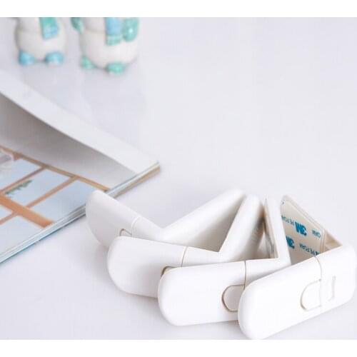 2Pcs Baby Right Angle Lock Buckle Child Safety Right Angle Drawer Lock Refrigerator Cabinet To Prevent Clamping Corner Lock