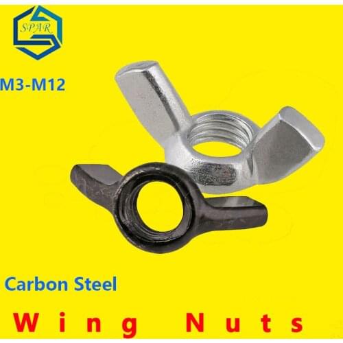 Wing Nuts Hand Tighten Nut Butterfly Nuts Ingot Wing Butterfly Nut Hand Tighten Wing Nuts Carbon Steel zinc plating DIN315