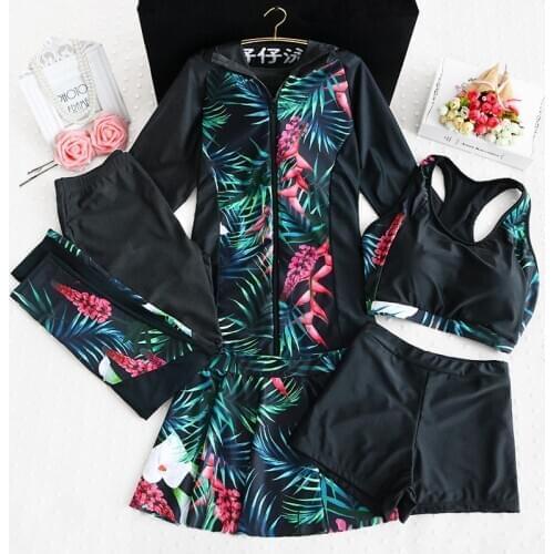 Staerk Big fat mm jellyfish Suit Swimsuit diving suit surfing split long sleeve pants womens sunscreen five piece suit skirt