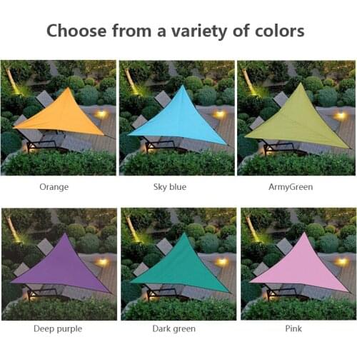 Hot Triangle Canopy Awning Hiking Camp Patio Sun Shade Tent For Outdoor Courtyard Swimming Pool Lawn & Patio Awning Canopy