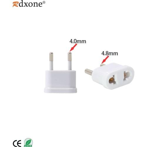【Upgrade】 EU KR Plug Converter US To EU Euro Europe Plug Power Plug Converter Travel Adapter US to EU Adapter Electrical Socket